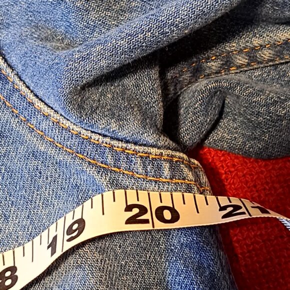 XL EVERLANE SHRUNKEN DENIM JACKET, COPPED DENIM JACKET - Picture 6 of 7